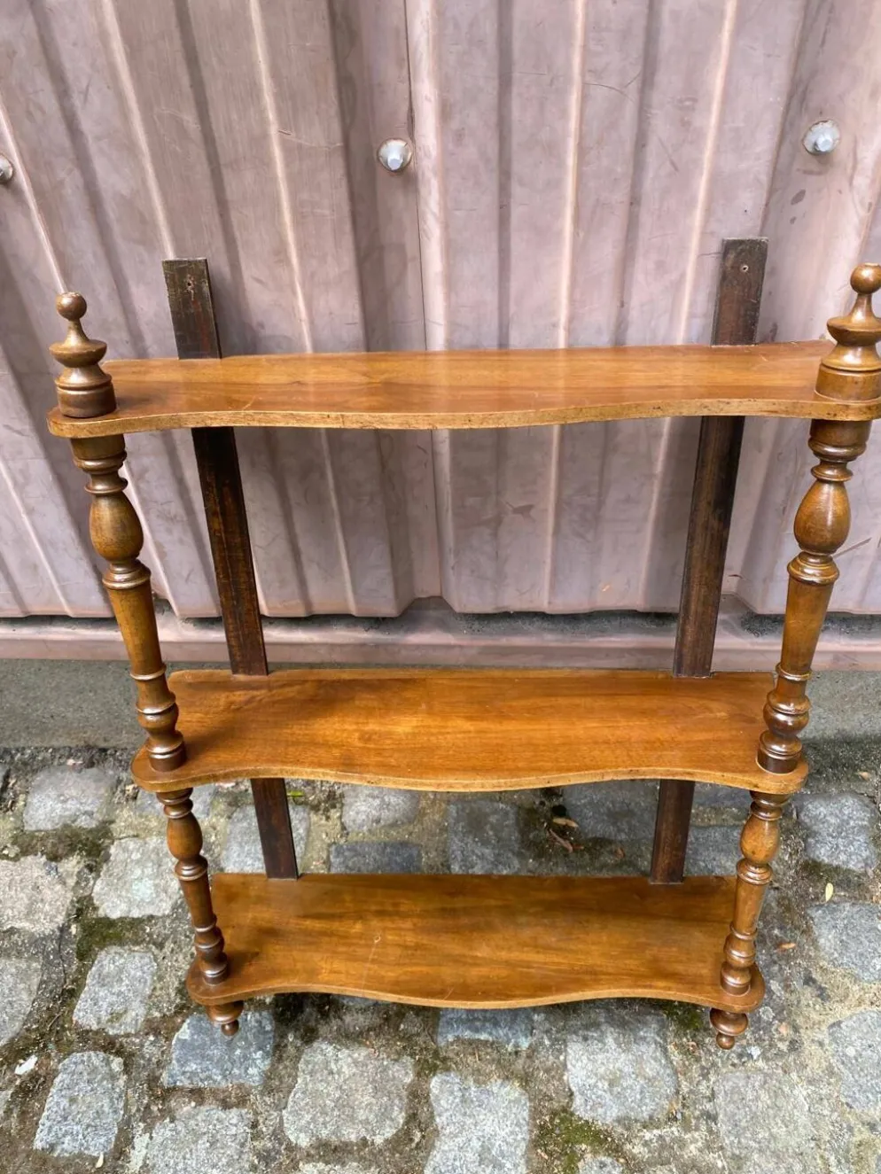 Étagère murale Louis Philippe vintage bois massif du XIXème siècle