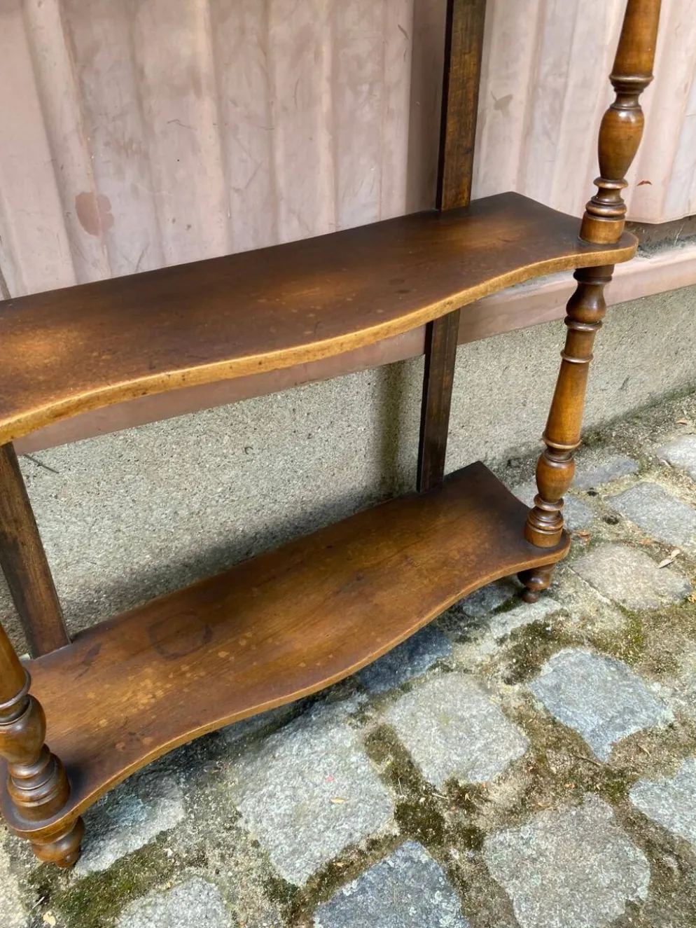 Étagère murale Louis Philippe vintage bois massif du XIXème siècle