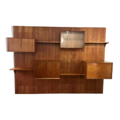 Étagère murale modulable par Poul Cadovius, Teck, 1960s