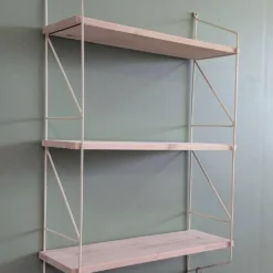 Étagère murale métal et bois