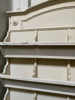 Étagère murale multi casier bois crème