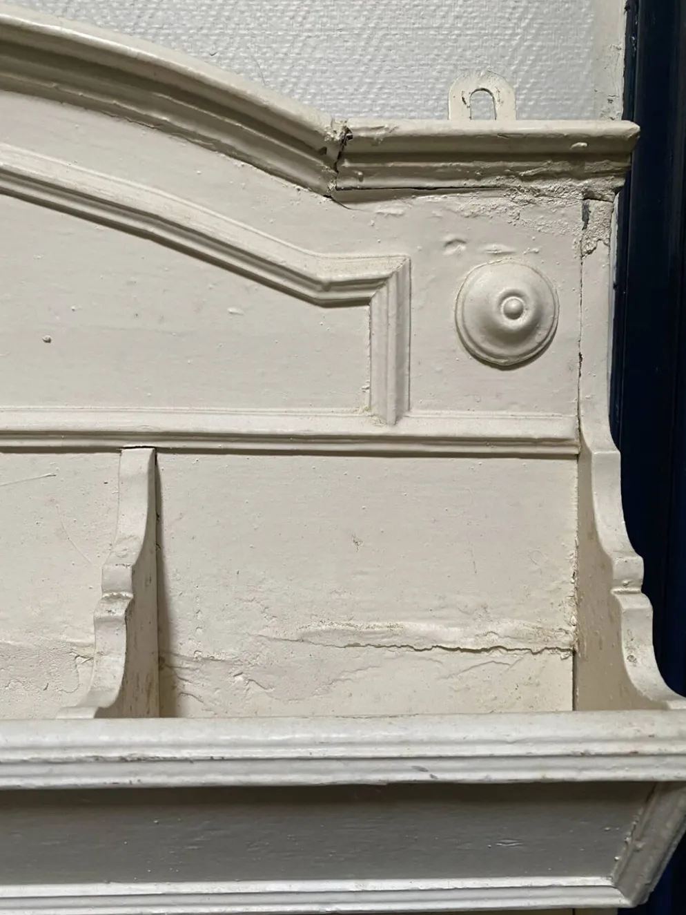 Étagère murale multi casier bois crème