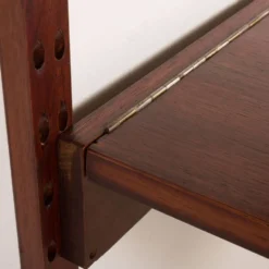 Étagère murale Poul Cadovius avec bureau extensible ou table pour Cado.