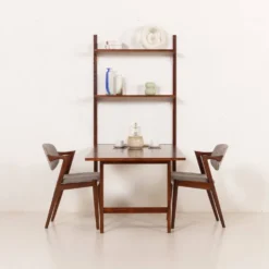 Étagère murale Poul Cadovius avec bureau extensible ou table pour Cado.