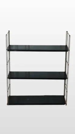 Étagère murale string années 60, noire