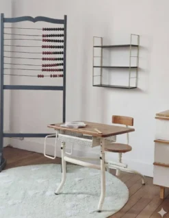 Étagère murale string années 60, noire