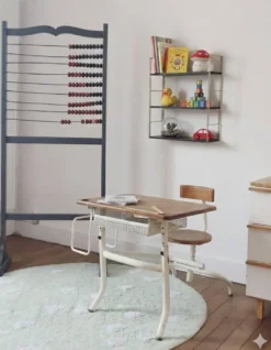 Étagère murale string années 60, noire