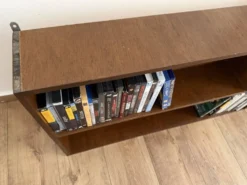 Étagère murale vintage bibliothèque livres / dvd / blu-ray