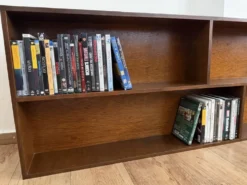 Étagère murale vintage bibliothèque livres / dvd / blu-ray
