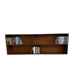 Étagère murale vintage bibliothèque livres / dvd / blu-ray