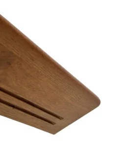 Étagère murale vintage en bois des années 1970, design minimaliste.