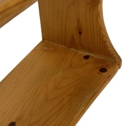 Étagère murale vintage en bois de pin au design minimaliste