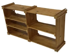 Étagère murale vintage en bois de pin design minimaliste des années 70