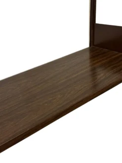Étagère murale vintage en bois et métal, Danemark