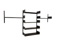 Étagère murale vintage en bois et métal, Danemark