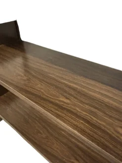 Étagère murale vintage en bois et métal, Danemark