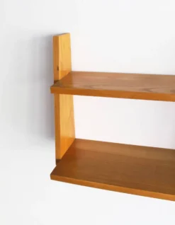 Étagère Murale Vintage en Hêtre, Tchécoslovaquie, Années 1960