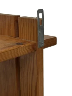 Étagère murale vintage en pin design des années 70