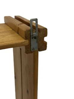 Étagère murale vintage en pin design des années 70