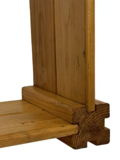 Étagère murale vintage en pin design des années 70