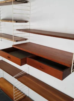 Étagère murale vintage par Nisse Strinning