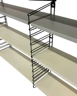 Étagère murale vintage XXL Tomado Hollande Unité de rangement modulaire Design des années 1960