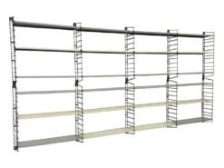 Étagère murale vintage XXL Tomado Hollande Unité de rangement modulaire Design des années 1960