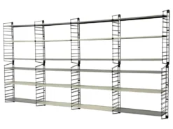 Étagère murale vintage XXL Tomado Hollande Unité de rangement modulaire Design des années 1960