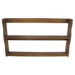 Étagère à épices murale en chêne vintage