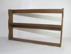 Étagère à épices murale en chêne vintage