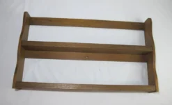 Étagère à épices murale en chêne vintage