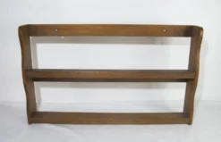 Étagère à épices murale en chêne vintage