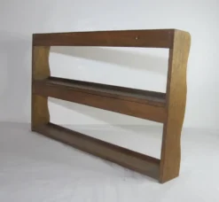 Étagère à épices murale en chêne vintage
