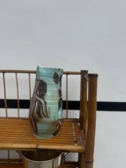Étagère pliable italienne pour ustensiles de cuisine en bambou