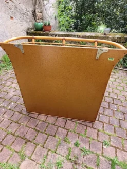 Étagère rotin avec miroir