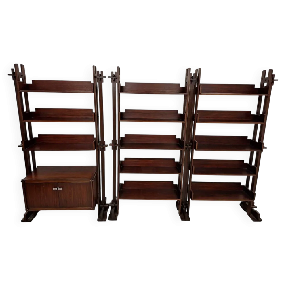 Étagères de librairie par Marco Comolli pour Mobilia, années 1950, ensemble de 2