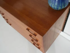 Étagères modulaires Kai Kristiansen, placage de teck, design danois des années 1960.