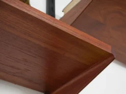 Étagères modulaires Kai Kristiansen, placage de teck, design danois des années 1960.