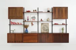 Étagères modulaires par Poul Cadovius, palissandre, années 1970
