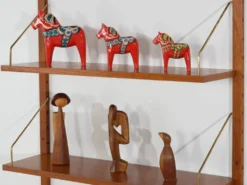Étagères modulaires, placage de teck, Danemark, années 1970