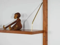 Étagères modulaires, placage de teck, Danemark, années 1970