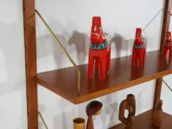 Étagères modulaires, placage de teck, Danemark, années 1970