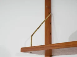 Étagères modulaires, placage de teck, Danemark, années 1970