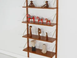 Étagères modulaires, placage de teck, Danemark, années 1970