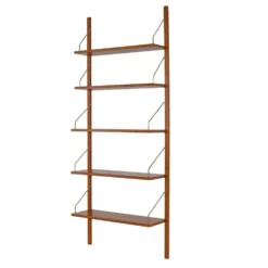 Étagères modulaires, placage de teck, Danemark, années 1970