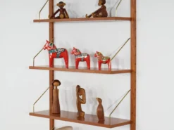 Étagères modulaires, placage de teck, Danemark, années 1970
