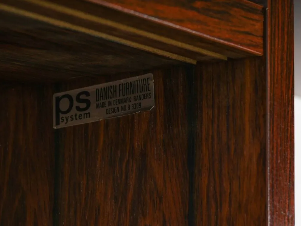 Étagères modulaires PS, placage en acajou, danois, années 1960