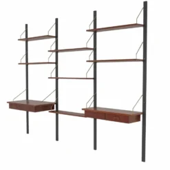 Étagères modulaires PS System – Placage de teck, design danois, années 1970