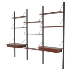Étagères modulaires PS System – Placage de teck, design danois, années 1970