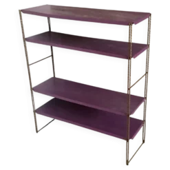 Étagère string en metal - 4 étagères viloettes - vintage 1960